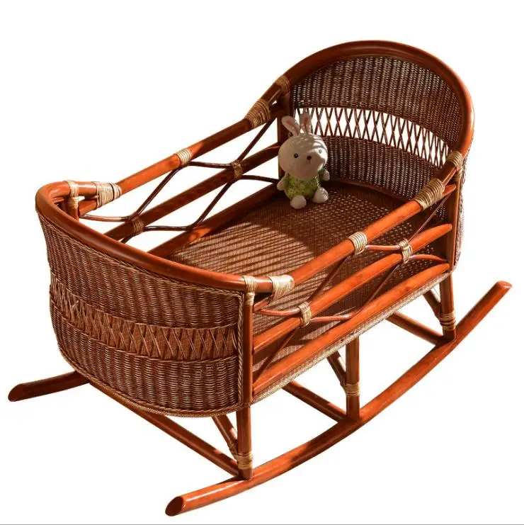 Rattan Baby Crib Nursery Baby Bed Infant Toddler Cradle rocking cradle for newborn
Rattan Baby Crib Nursery Baby Bed Infant Toddler Cradle rocking cradle for newborn