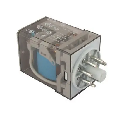 

DC 24V Катушка 10A 250V AC 8 Pin реле общего назначения 60,12 DPDT 2 NO-NC