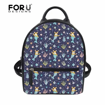 FORUDESIGNS Women Backpack Small Cute Corgi Mermaid Shih Tzu Flower Pattern Mini Rucksack School Backpack for Teenage Girls Bags
FORUDESIGNS Women Backpack Small Cute Corgi Mermaid Shih Tzu Flower Pattern Mini Rucksack School Backpack for Teenage Girls Bags