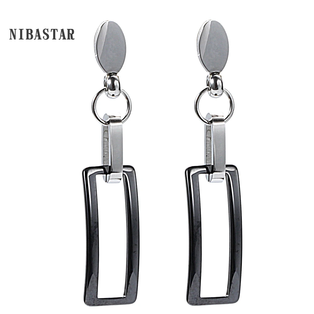New Ceramic Square Shape Drop Earrings Black And White 2 Colors Ceramic Earrings for Women Gift Free Shipping
New Ceramic Square Shape Drop Earrings Black And White 2 Colors Ceramic Earrings for Women Gift Free Shipping