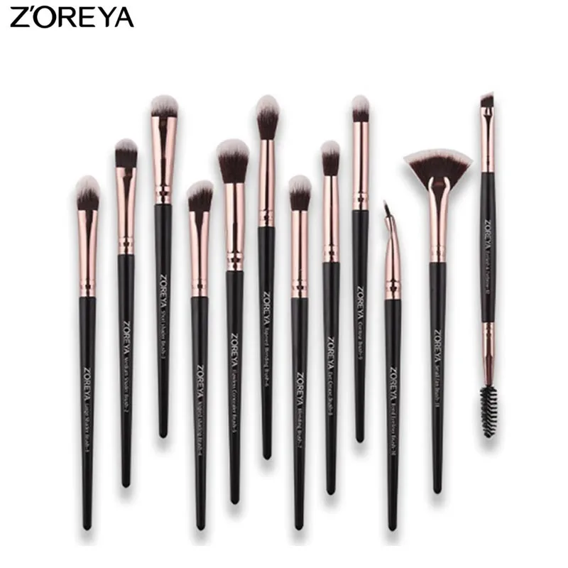 Zoreya 12pcs makeup brushes Soft Synthetic Hair Blending Eye Shadow Crease Eyeliner Small Fan Brush makeup brush sets
Zoreya 12pcs makeup brushes Soft Synthetic Hair Blending Eye Shadow Crease Eyeliner Small Fan Brush makeup brush sets