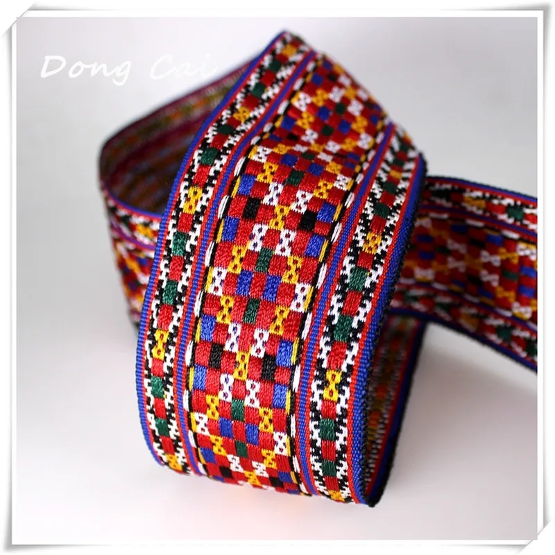 1yard/lot 5.6CM Colourful Belt National computer jacquard webbing Tent Accessories Carpet edge decorative ribbon Home Textile
1yard/lot 5.6CM Colourful Belt National computer jacquard webbing Tent Accessories Carpet edge decorative ribbon Home Textile