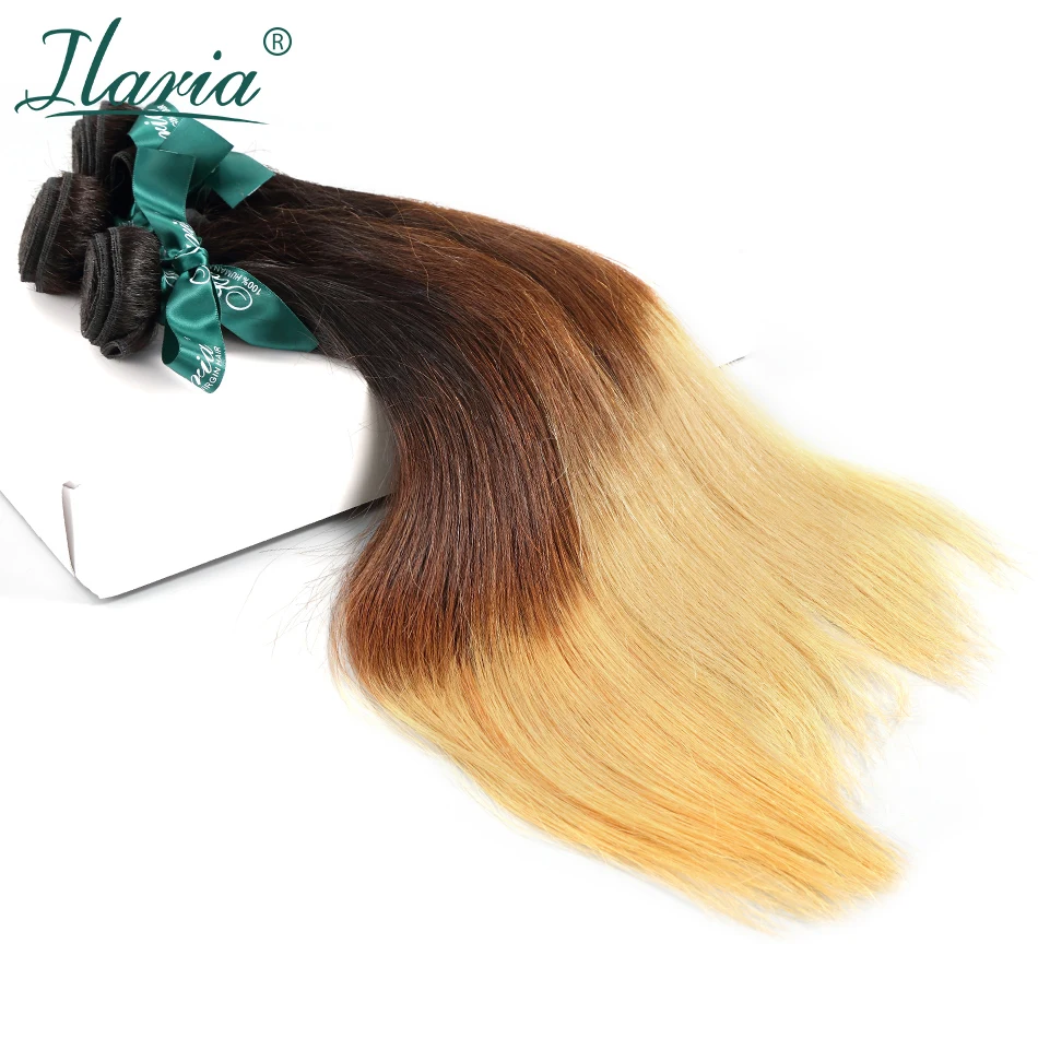 MINK ILARIA HAIR Brazilian Ombre Hair Bundles Straight 3 Tone T#1b/#4/#27 100% Ombre Human Hair Weave Extensions Top Quality
MINK ILARIA HAIR Brazilian Ombre Hair Bundles Straight 3 Tone T#1b/#4/#27 100% Ombre Human Hair Weave Extensions Top Quality