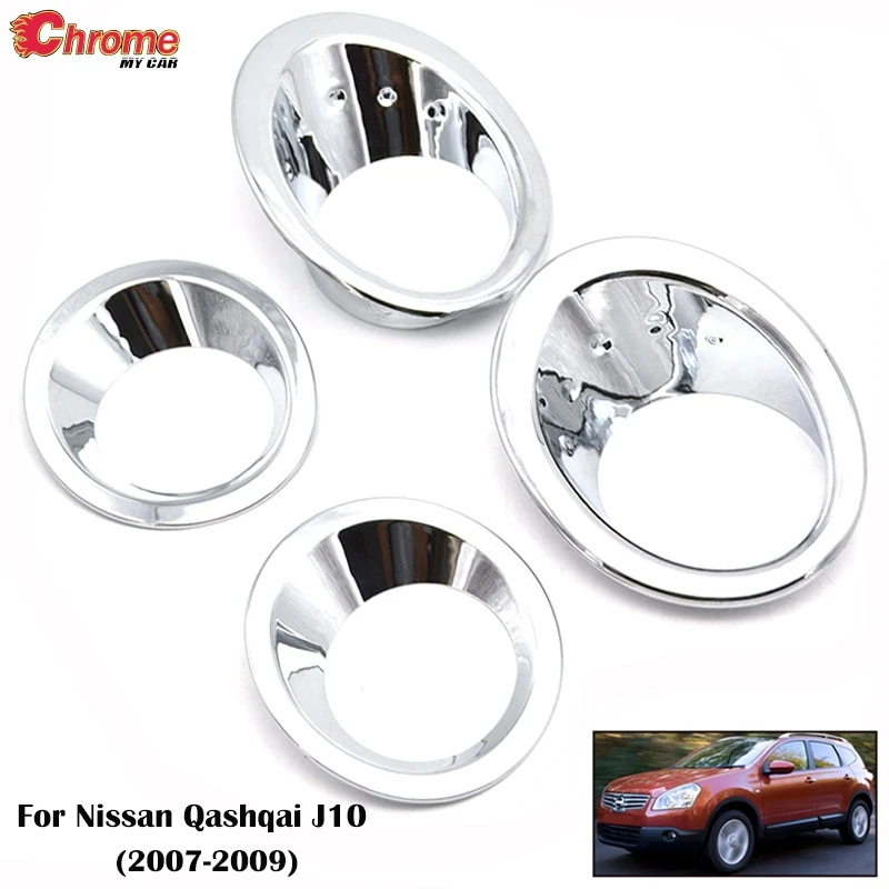 For Nissan Qashqai / Dualis J10 2007 2008 2009 Chrome Front Rear Foglight Cover Fog Light Lamp Trim Protector Molding Styling
For Nissan Qashqai / Dualis J10 2007 2008 2009 Chrome Front Rear Foglight Cover Fog Light Lamp Trim Protector Molding Styling