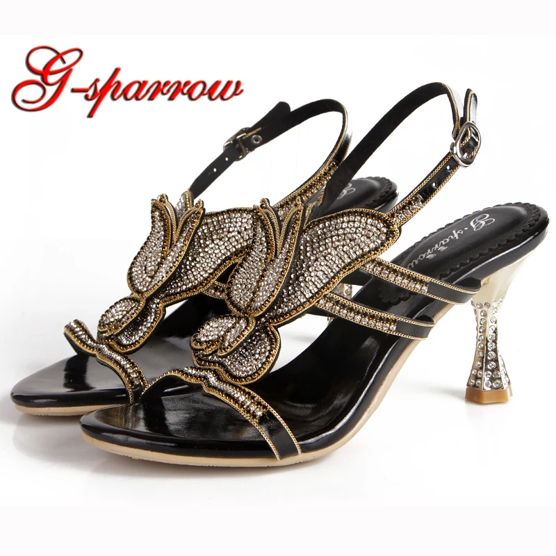 Hot Selling Butterfly Sandals Lady Rhinestone Ankle Straps Open Toe Wine Cup Heels Wedding Party Prom Shoes Black Silver
Hot Selling Butterfly Sandals Lady Rhinestone Ankle Straps Open Toe Wine Cup Heels Wedding Party Prom Shoes Black Silver