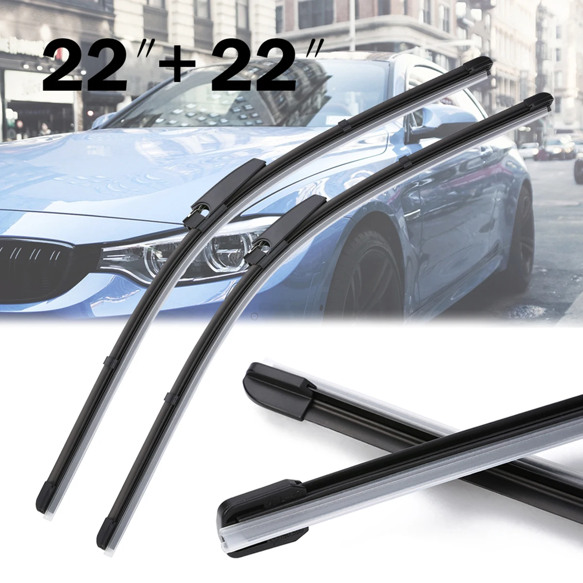 New Arrival 2pcs 22" Universal Front Window Windshield Wiper Blade For Audi A4 B6 B7 S4 RS4 A6 C5
New Arrival 2pcs 22" Universal Front Window Windshield Wiper Blade For Audi A4 B6 B7 S4 RS4 A6 C5