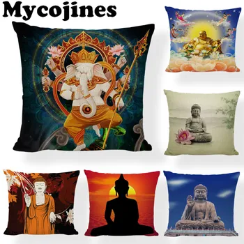New Thai Ganesha Lotus Cushion Cover Lotus Leaf Pillow Case Car Living Room Decorate 45*45cm Without Inner Moon Sunset Geometric
New Thai Ganesha Lotus Cushion Cover Lotus Leaf Pillow Case Car Living Room Decorate 45*45cm Without Inner Moon Sunset Geometric