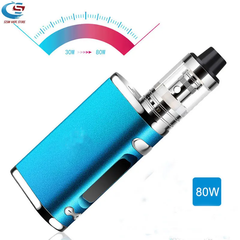 Electronic cigarette 80W mod box kit Built in 2000mAh battery box mod 3ml tank Adjustable e-cigarette Big smoke atomizer vape Electronic cigarette 80W mod box kit Built in 2000mAh battery box mod 3ml tank Adjustable e-cigarette Big smoke atomizer vape