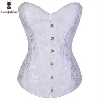 Overbust Corset Spiral Steel Boned Corsets Lace Up Women Outfit Korset Jacquard Floral Bustier Plus Size 6XL Halloween Corselet
Overbust Corset Spiral Steel Boned Corsets Lace Up Women Outfit Korset Jacquard Floral Bustier Plus Size 6XL Halloween Corselet