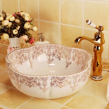 Flower shape Jingdezhen factory directly hand ceramic wash basin bathroom sinks
Flower shape Jingdezhen factory directly hand ceramic wash basin bathroom sinks