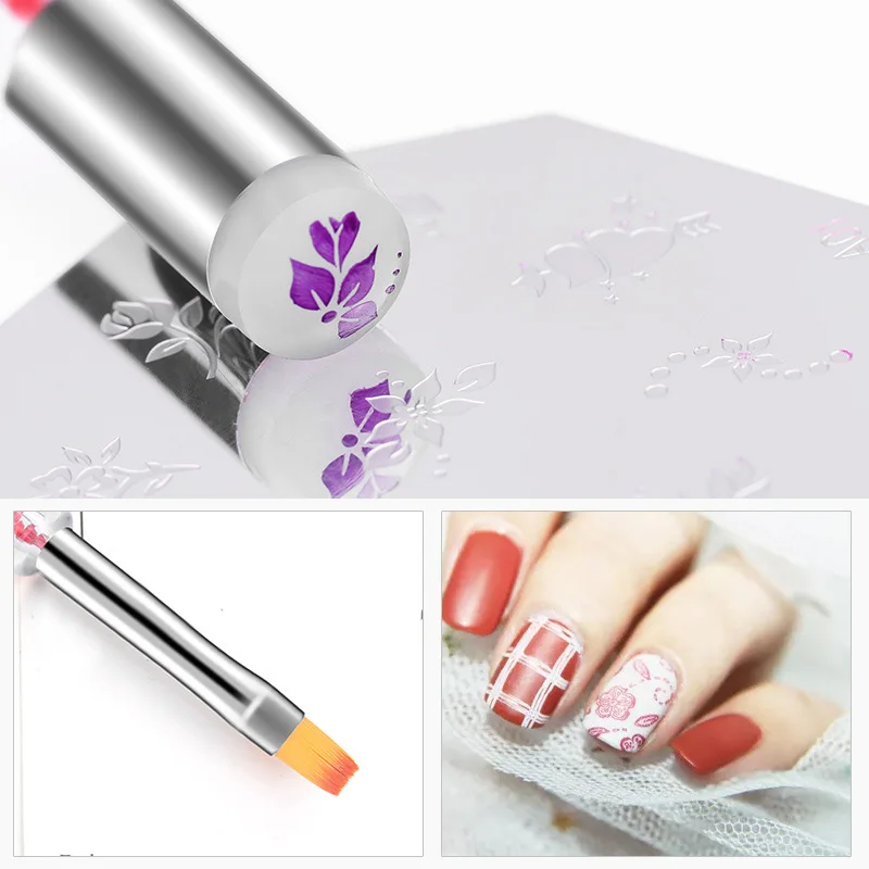 1pc Double End Silicone Nail Art Painting Gel Brush Stamper Head Manicure UV Gel Polish Accessory New Nail Salon Drawing Pen
1pc Double End Silicone Nail Art Painting Gel Brush Stamper Head Manicure UV Gel Polish Accessory New Nail Salon Drawing Pen