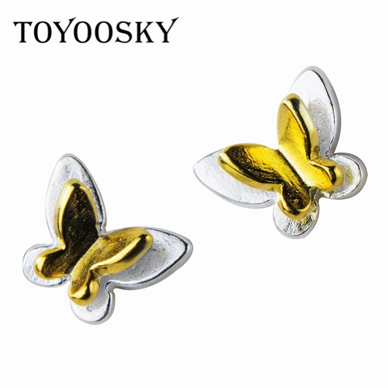 TOYOOSKY 925 Silver Butterfly Earrings Female Korean Fashion Sweet Gold Butterfly Insect Ear Stud Temperament Simple Ear Jewelry
TOYOOSKY 925 Silver Butterfly Earrings Female Korean Fashion Sweet Gold Butterfly Insect Ear Stud Temperament Simple Ear Jewelry