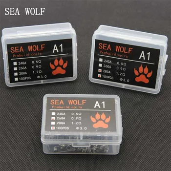 SEA WOLF Electronic Cigarette Rda Atomizer Wick Wire Coil A1 Pre Coiled Resistance Heating Wire 24GA 26GA 28GA Premade Coils 100
SEA WOLF Electronic Cigarette Rda Atomizer Wick Wire Coil A1 Pre Coiled Resistance Heating Wire 24GA 26GA 28GA Premade Coils 100