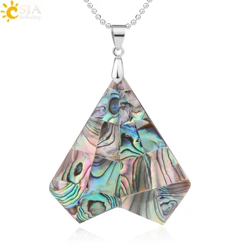 CSJA Natural Abalone Shell Pendant Geometric Splice Love Heart Colorful Paua Shells Necklace Fashion Jewelry for Women Gift F937
CSJA Natural Abalone Shell Pendant Geometric Splice Love Heart Colorful Paua Shells Necklace Fashion Jewelry for Women Gift F937