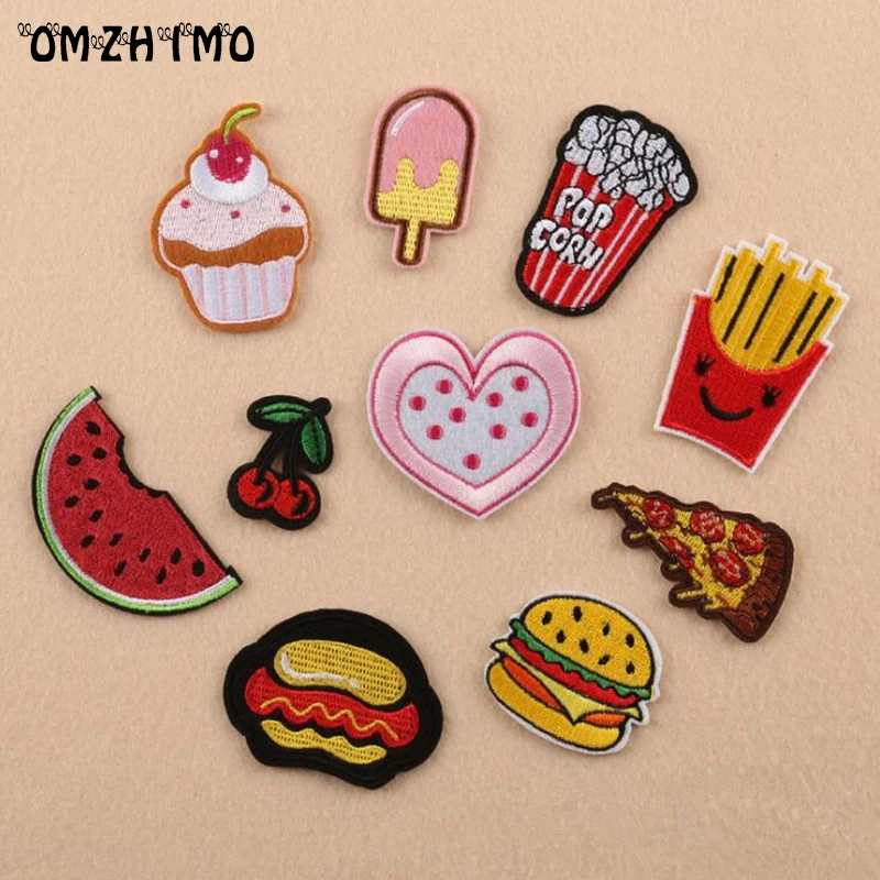 1 pcs Cute Cartoon Pizza Chips Hamburg Fruit Icscream Motif Embroidered Patches Iron On Patch Badge DIY Clothing Applique
1 pcs Cute Cartoon Pizza Chips Hamburg Fruit Icscream Motif Embroidered Patches Iron On Patch Badge DIY Clothing Applique