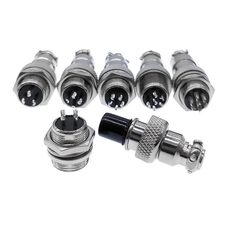 GX12 Aviation Circular Connector 7/16" 2 Pin 3pin 4pin 5pin 6pin 7pin Male Plug& Female Socket 12mm DF12 M12
GX12 Aviation Circular Connector 7/16" 2 Pin 3pin 4pin 5pin 6pin 7pin Male Plug& Female Socket 12mm DF12 M12
