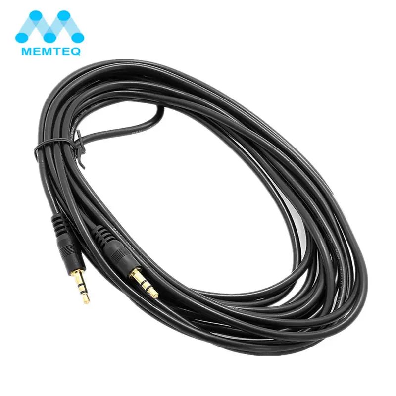 MEMTEQ 1.2M 5M 3.5 mm Jack Aux Audio Cable Male to Male Car Aux Cable Gold Plated Auxiliary Cable for Car / Media Players
MEMTEQ 1.2M 5M 3.5 mm Jack Aux Audio Cable Male to Male Car Aux Cable Gold Plated Auxiliary Cable for Car / Media Players