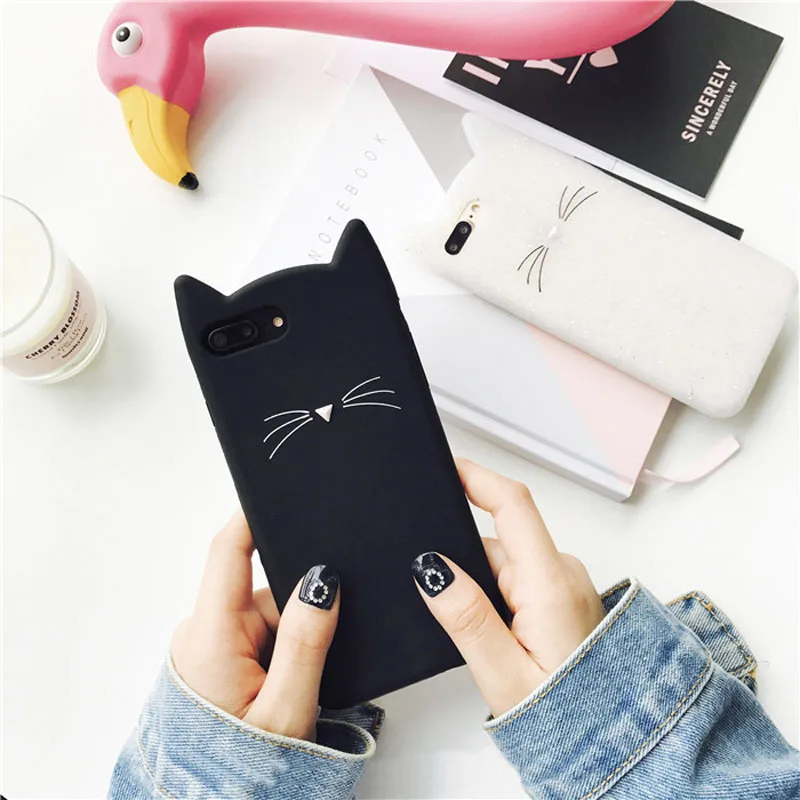 Cute 3D Cat Cartoon Silicone Phone Case for iPhone 6 6s 6s plus 7 8 7 plus X Ultra Soft Full Cover Shockproof Capa Funda
Cute 3D Cat Cartoon Silicone Phone Case for iPhone 6 6s 6s plus 7 8 7 plus X Ultra Soft Full Cover Shockproof Capa Funda
