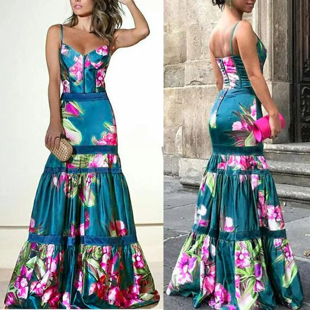 Dress women summer 2019 dress women Fashion Print Dress Women Elegant V-neck Sleeveless Maxi Club Dress Y612
Dress women summer 2019 dress women Fashion Print Dress Women Elegant V-neck Sleeveless Maxi Club Dress Y612