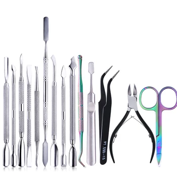 Nail Cuticle Pusher Tweezer Cutter Nipper Clipper Dead Skin Remover Predicure Nail Art Tool Dual-ended Anti-slip Handle
Nail Cuticle Pusher Tweezer Cutter Nipper Clipper Dead Skin Remover Predicure Nail Art Tool Dual-ended Anti-slip Handle