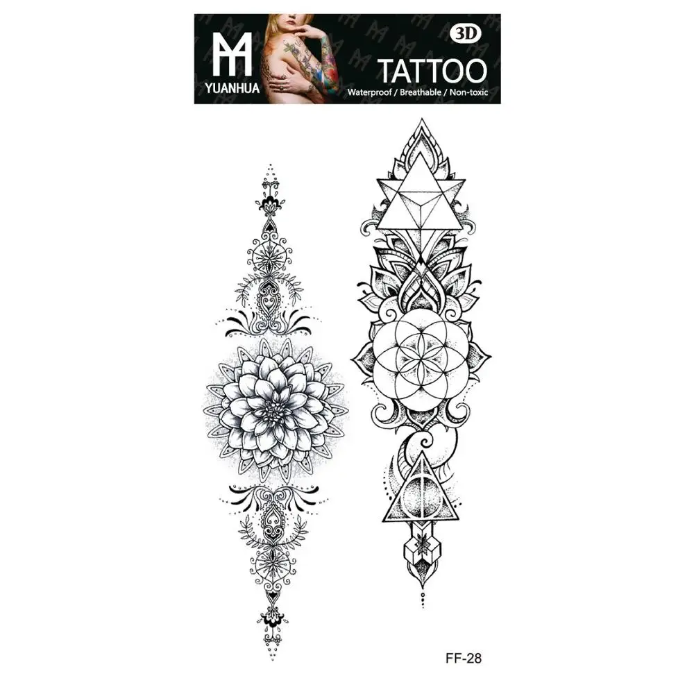 Temporary Tatoo Fake Tattoo Sticker Mandala Lotus Flower Henna Sexy Tattoos Tatouage Waterproof Flash Tatto Art For Women Girl
Temporary Tatoo Fake Tattoo Sticker Mandala Lotus Flower Henna Sexy Tattoos Tatouage Waterproof Flash Tatto Art For Women Girl