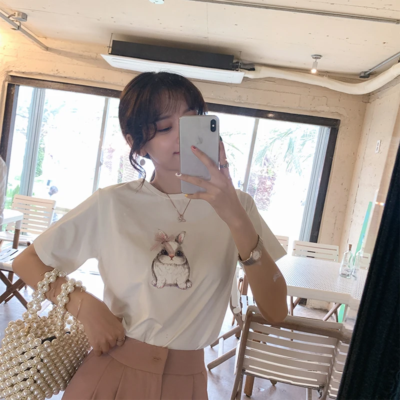 MISHOW T shirt women 2019 summer letter rabbit animal print short-sleeve women's T-shirt loose clothes tshirt MX19B3517
MISHOW T shirt women 2019 summer letter rabbit animal print short-sleeve women's T-shirt loose clothes tshirt MX19B3517