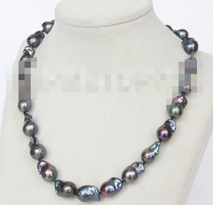 Hot sell ->@@ AS3685 17mm Baroque black Reborn keshi pearls necklace -Top quality free shipping
Hot sell ->@@ AS3685 17mm Baroque black Reborn keshi pearls necklace -Top quality free shipping