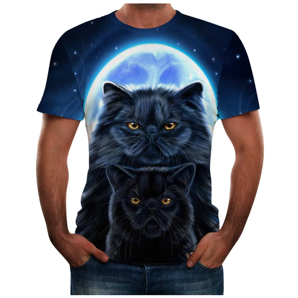 feitong Men's tshirt camisetas Summer Casual Round Neck 3D Cat Print Short Sleeve Tee Top mens t shirts fashion funny t shirts
feitong Men's tshirt camisetas Summer Casual Round Neck 3D Cat Print Short Sleeve Tee Top mens t shirts fashion funny t shirts