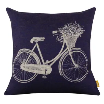 LINKWELL 45x45cm Modern Dark Blue Bicycle Bike with Flower Basket for Home Decoration Burlap Cushion Cover Case Pillowcase Cover
LINKWELL 45x45cm Modern Dark Blue Bicycle Bike with Flower Basket for Home Decoration Burlap Cushion Cover Case Pillowcase Cover