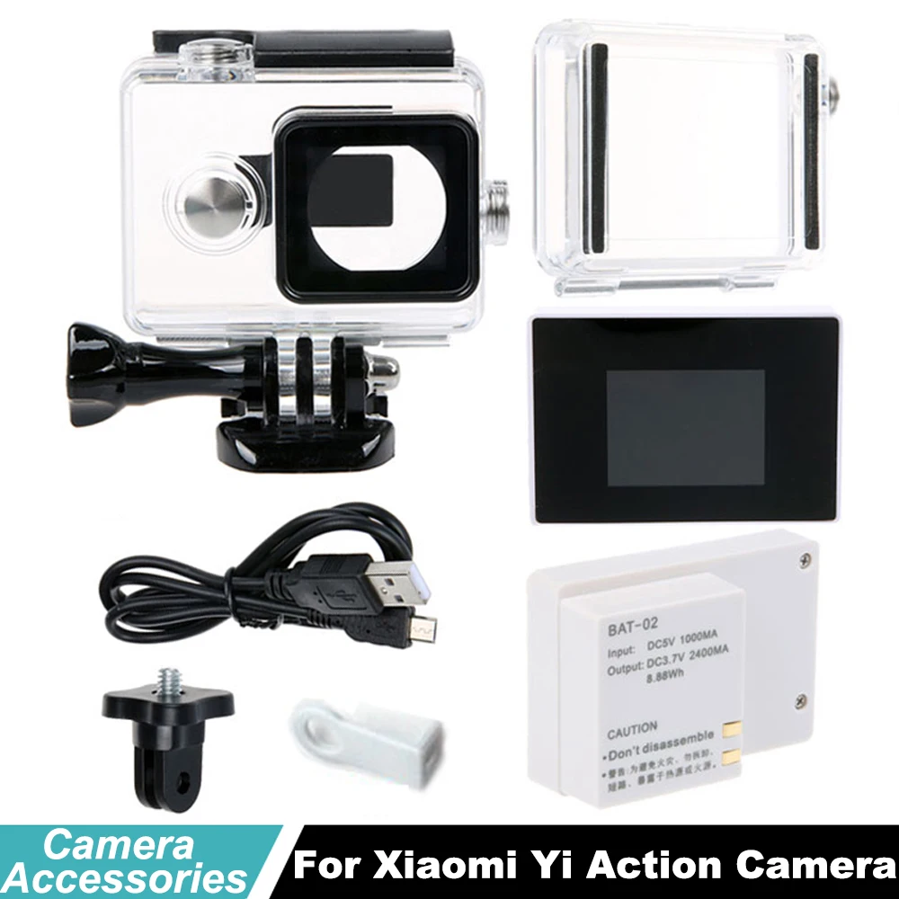 Xiao mi yi bacpac battery Xiaoyi External Bacpac LCD Display Screen Diving Waterproof Case box for xiaomi yi camera accessories
Xiao mi yi bacpac battery Xiaoyi External Bacpac LCD Display Screen Diving Waterproof Case box for xiaomi yi camera accessories