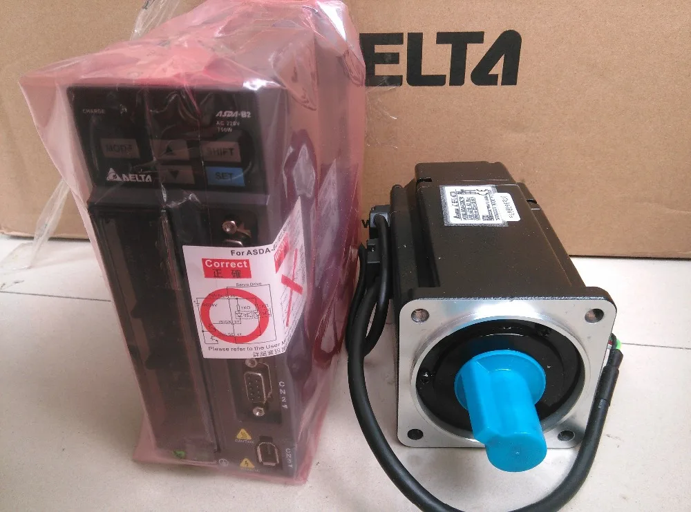 

80mm 220v 750w 2.39NM 3000rpm 17bit ASD-B2-0721-B+ECMA-C20807RS Delta AC servo motor&drive kit&3m cable