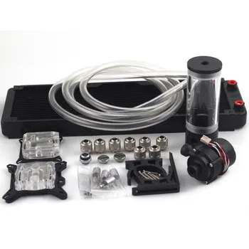 Water cooling set 360B Copper Radiator + SC600 pump + 190mm tank + 2M tube + CPU / GPU Block with total fitting
Water cooling set 360B Copper Radiator + SC600 pump + 190mm tank + 2M tube + CPU / GPU Block with total fitting