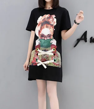 4xl plus big size blusas feminina spring autumn summer style 2018 korean women top print cute sweet long t shirts female A4601
4xl plus big size blusas feminina spring autumn summer style 2018 korean women top print cute sweet long t shirts female A4601