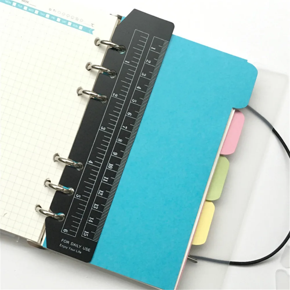 PVC6 Holes Ruler for File Binder Notebook A5 A6 A7 Bendable Bookmark Index Rulers Functional Separator DIY Student Stationery
PVC6 Holes Ruler for File Binder Notebook A5 A6 A7 Bendable Bookmark Index Rulers Functional Separator DIY Student Stationery