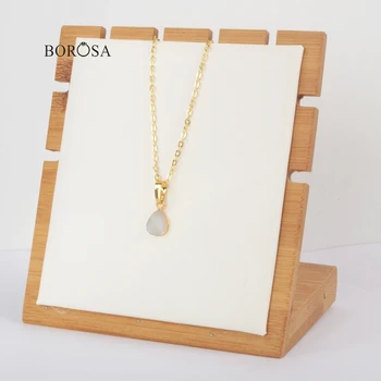 BOROSA Teardrop Natural White Shell Charm Pendant Shell Jewelry for Copper Link Chain Necklace CL224
BOROSA Teardrop Natural White Shell Charm Pendant Shell Jewelry for Copper Link Chain Necklace CL224