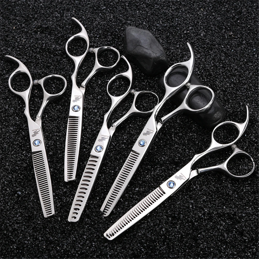 6.0 inch Pet Cat Dog Grooming Thinning Scissors Professional Hairdressing Haircut Shears Shark/Antler/Toothed Blade Rate 18%-60%
6.0 inch Pet Cat Dog Grooming Thinning Scissors Professional Hairdressing Haircut Shears Shark/Antler/Toothed Blade Rate 18%-60%