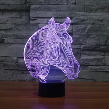 New 3D Lamp Touch Switch LED Night Light Lighting Animal Little Horse Head Home Decoration Horse Toy Luminaria LED Lamp
New 3D Lamp Touch Switch LED Night Light Lighting Animal Little Horse Head Home Decoration Horse Toy Luminaria LED Lamp
