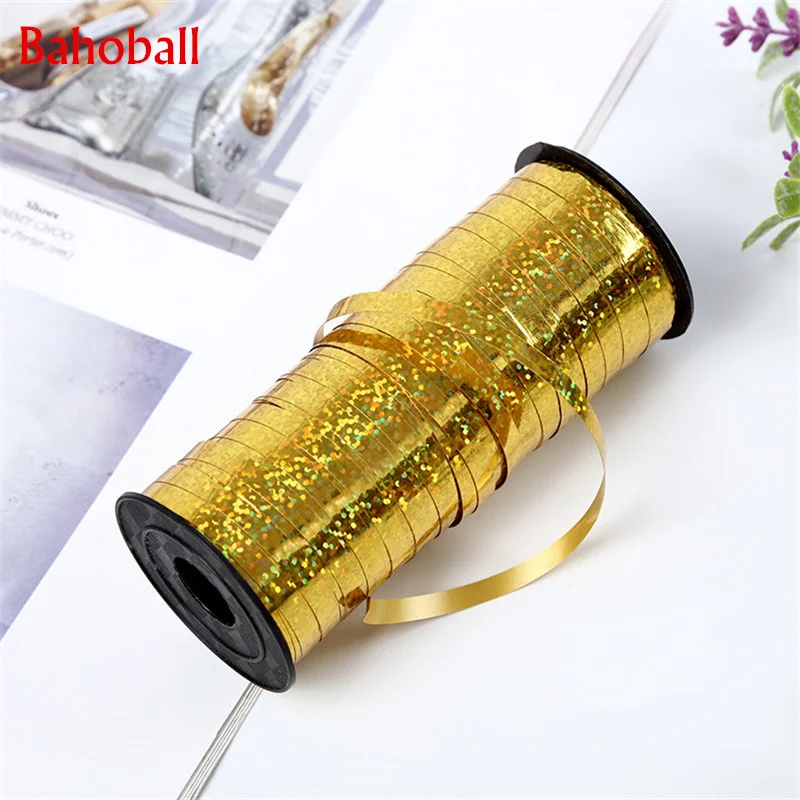 5mm 100 Yards Gold Curling Balloons Ribbons Laser Ribbon for Birthday Party Decoration Gifts Box DIY Packing Foil Satin Ribbons
5mm 100 Yards Gold Curling Balloons Ribbons Laser Ribbon for Birthday Party Decoration Gifts Box DIY Packing Foil Satin Ribbons