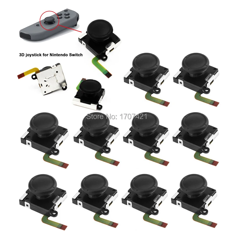 30pcs Black 3D Analog Joystick Thumb Sticks Sensor Replacement for Nintend Switch NS Switch Joy Con Controller Parts OEM
30pcs Black 3D Analog Joystick Thumb Sticks Sensor Replacement for Nintend Switch NS Switch Joy Con Controller Parts OEM