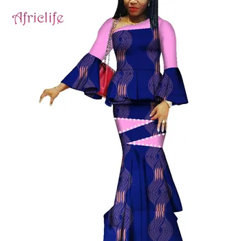 New Flare Sleeve Skirt Set African Designed Traditional Print Clothing Plus Size Skirt Set Evening Dress Pearl Decoration WY3731
New Flare Sleeve Skirt Set African Designed Traditional Print Clothing Plus Size Skirt Set Evening Dress Pearl Decoration WY3731
