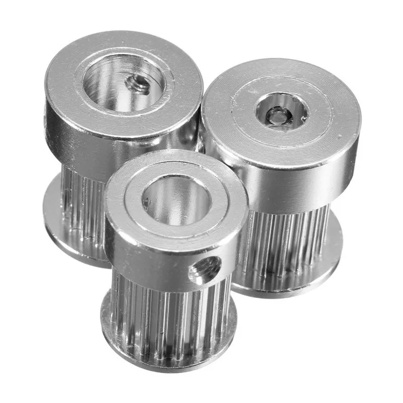 New Arrival 1Pcs 3D Printer Accessories Timing Pulley 20 Teeth Gear Bore 5MM/6.35MM/8MM Belt Width 10mm Alumium for GT2
New Arrival 1Pcs 3D Printer Accessories Timing Pulley 20 Teeth Gear Bore 5MM/6.35MM/8MM Belt Width 10mm Alumium for GT2