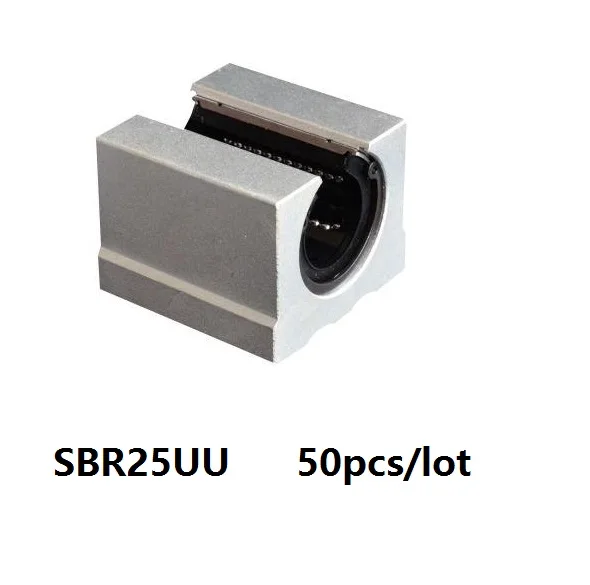 50pcs/lot SBR25UU SME25UU Open Type Linear Ball Bearing Block for SBR25 25mm linear guide/rail for CNC router parts
50pcs/lot SBR25UU SME25UU Open Type Linear Ball Bearing Block for SBR25 25mm linear guide/rail for CNC router parts