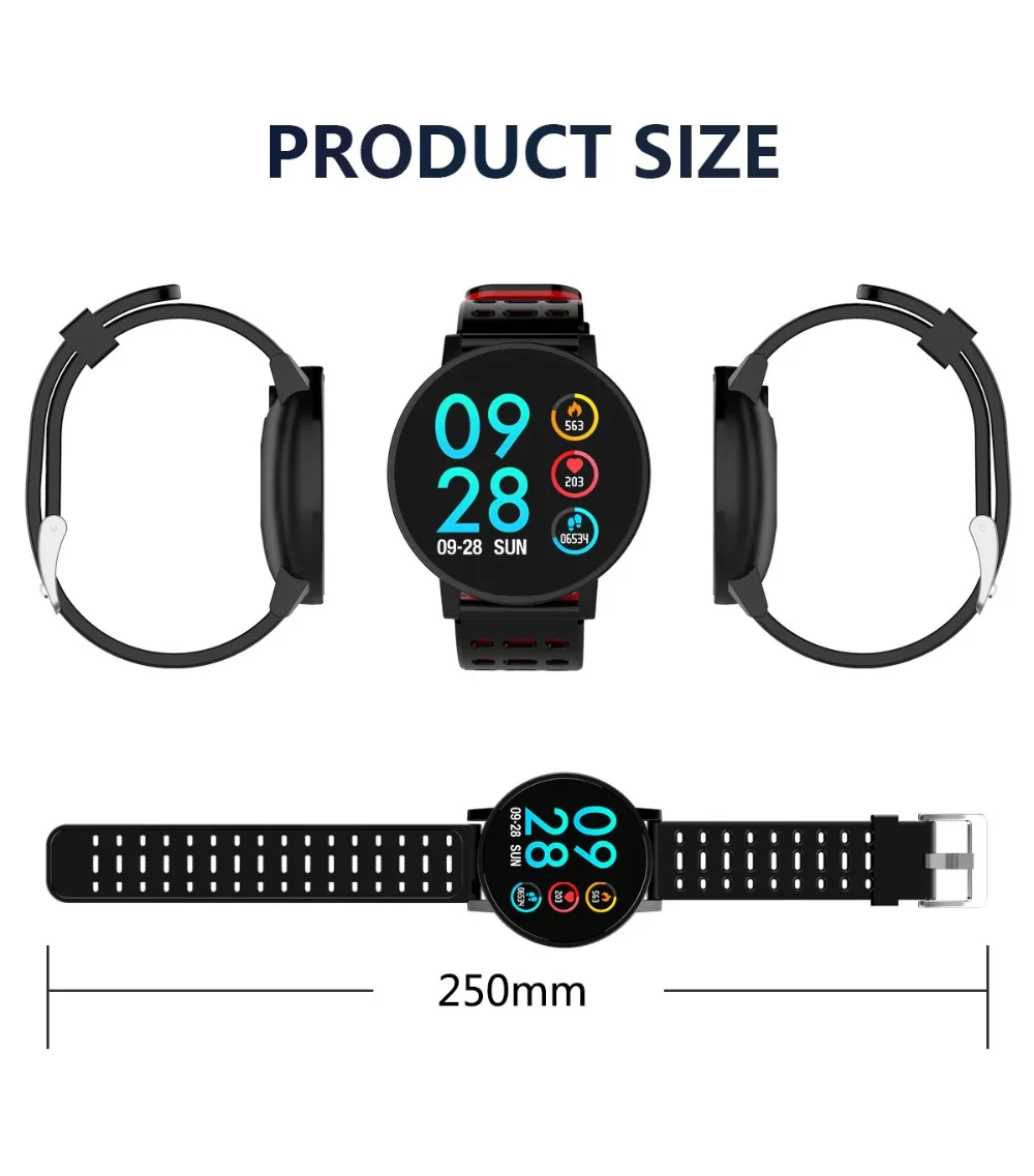 Q9 Smartwatch IP67 Waterproof Wearable Device Bluetooth Pedometer Heart Rate Monitor Color Display Smart Watch For AndroidIOS (14)