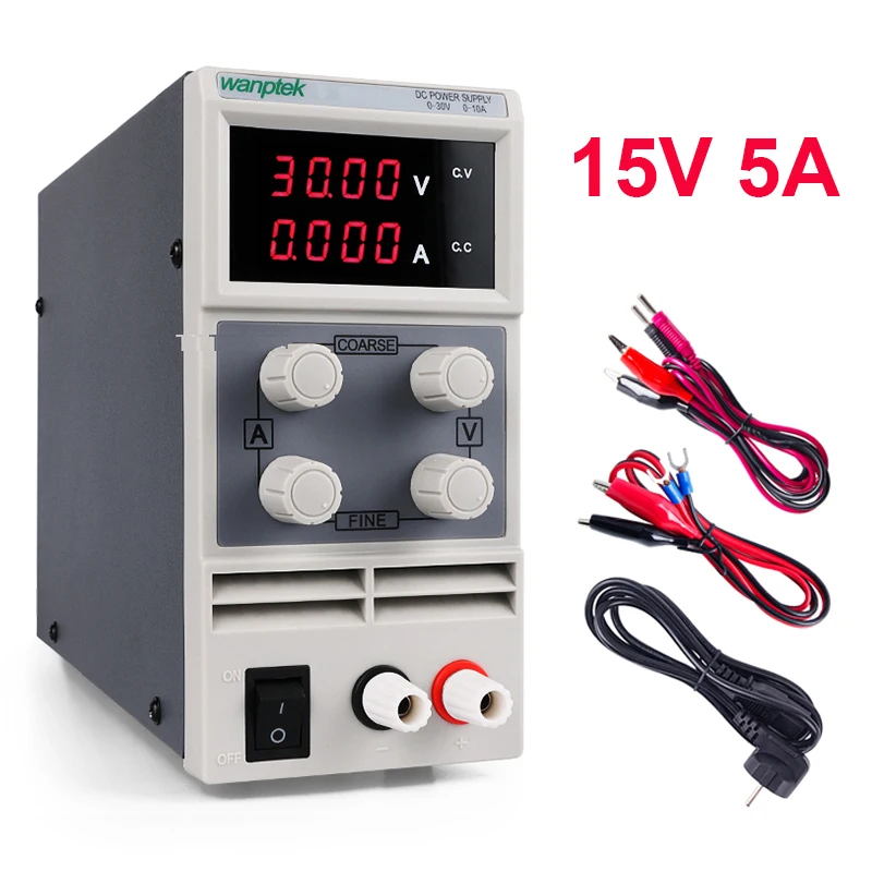 4 Digits Digital Dispaly Power Supply 15V 5A Laboratory Switching Power Supplies Adjustable Source Unit input Support 220V 110V
4 Digits Digital Dispaly Power Supply 15V 5A Laboratory Switching Power Supplies Adjustable Source Unit input Support 220V 110V