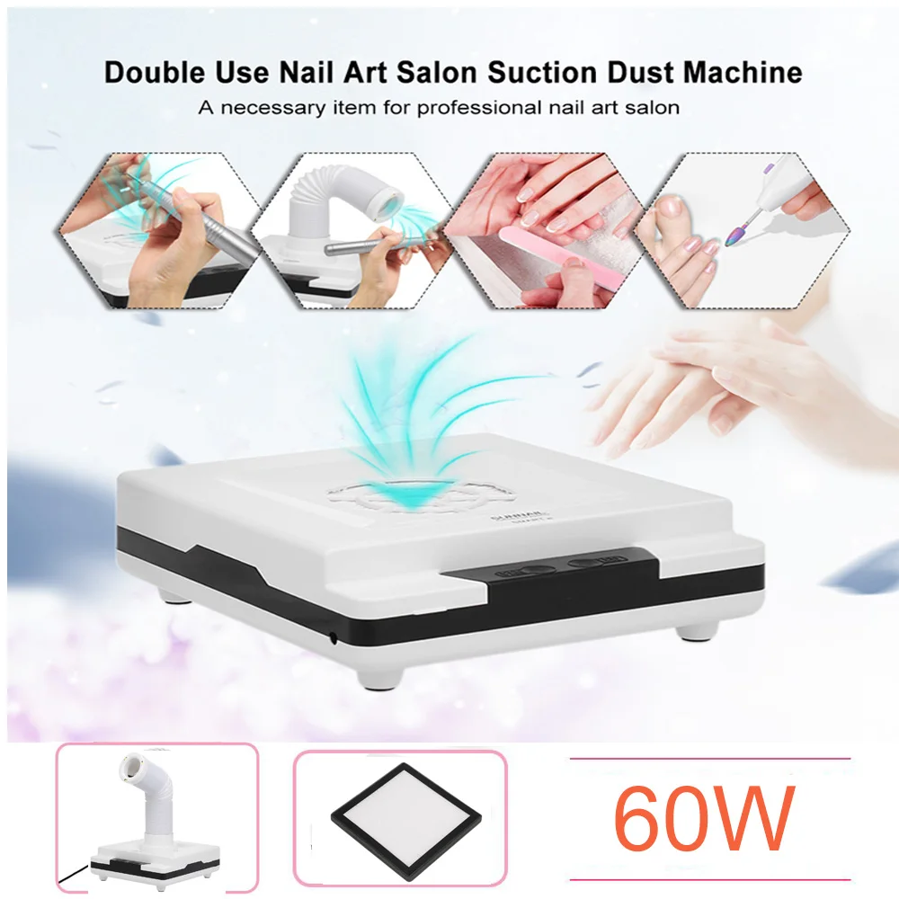 60W Strong Power Nail Suction Dust Collector Nail Dust Collector Vacuum Cleaner Nail Fan Nail Art Salon Manicure Machine 3 Vents
60W Strong Power Nail Suction Dust Collector Nail Dust Collector Vacuum Cleaner Nail Fan Nail Art Salon Manicure Machine 3 Vents