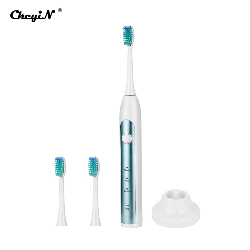 Electric Toothbrush Rechargeable 3 Modes Sonic Toothbrush Wireless Charging Timer Waterproof Tooth Brush 3 Replacement Heads 45
Electric Toothbrush Rechargeable 3 Modes Sonic Toothbrush Wireless Charging Timer Waterproof Tooth Brush 3 Replacement Heads 45