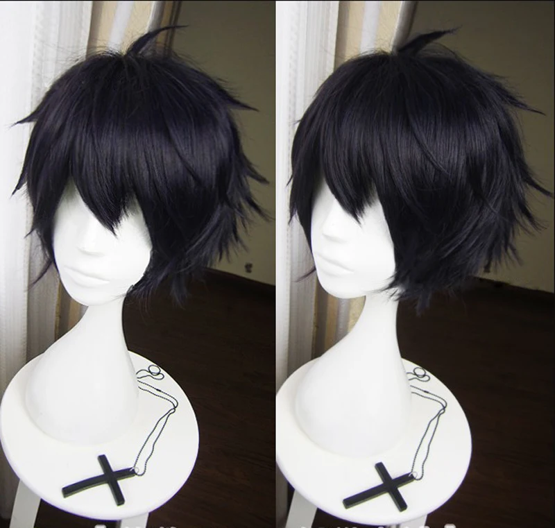 High Quality Anime Seraph of the End Yuichiro Hyakuya Wig Black Mix Blue Heat Resistant Hair Cosplay Costume Wigs + Wig Cap
High Quality Anime Seraph of the End Yuichiro Hyakuya Wig Black Mix Blue Heat Resistant Hair Cosplay Costume Wigs + Wig Cap