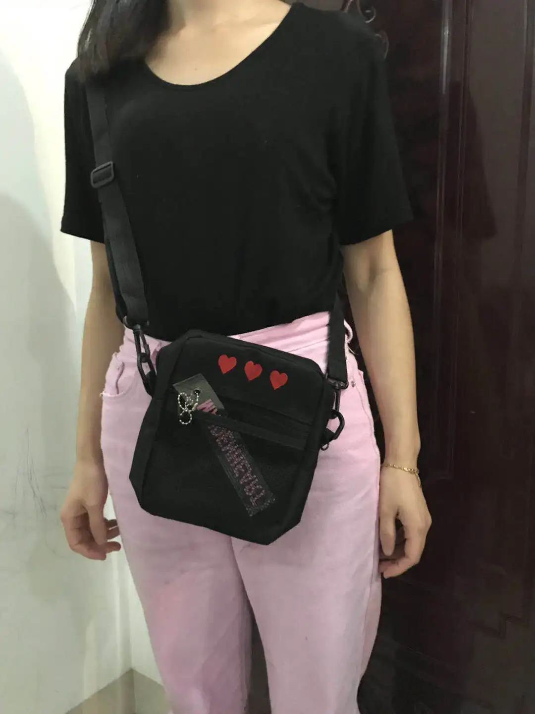 Letter Pendant Ulzzang Love Heart Print Small Mini Canvas Flap Chest/Crossbody/Shoulder/Messenger Bag Skateboard Disco Hiphop
Letter Pendant Ulzzang Love Heart Print Small Mini Canvas Flap Chest/Crossbody/Shoulder/Messenger Bag Skateboard Disco Hiphop