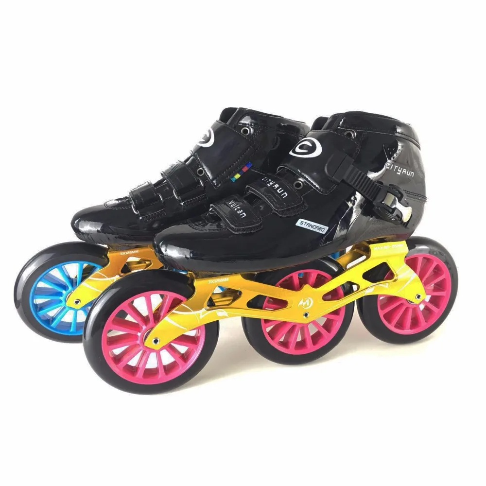 3x125 mm Cityrun Professional Speed Inline Roller Skates Roller Carbon Fiber Shoes Street Asphalt Road Racing Marathon Skating
3x125 mm Cityrun Professional Speed Inline Roller Skates Roller Carbon Fiber Shoes Street Asphalt Road Racing Marathon Skating