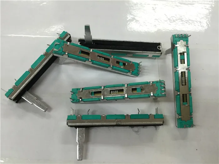 5pcs 60mm fader mixer double B10K volume potentiometer for Pioneer DJM 400 500 600 800
5pcs 60mm fader mixer double B10K volume potentiometer for Pioneer DJM 400 500 600 800